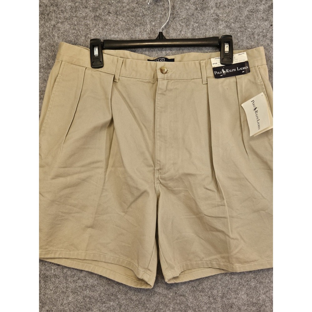 Polo by Ralph Lauren Tan Flat Front Shorts Timeless Style